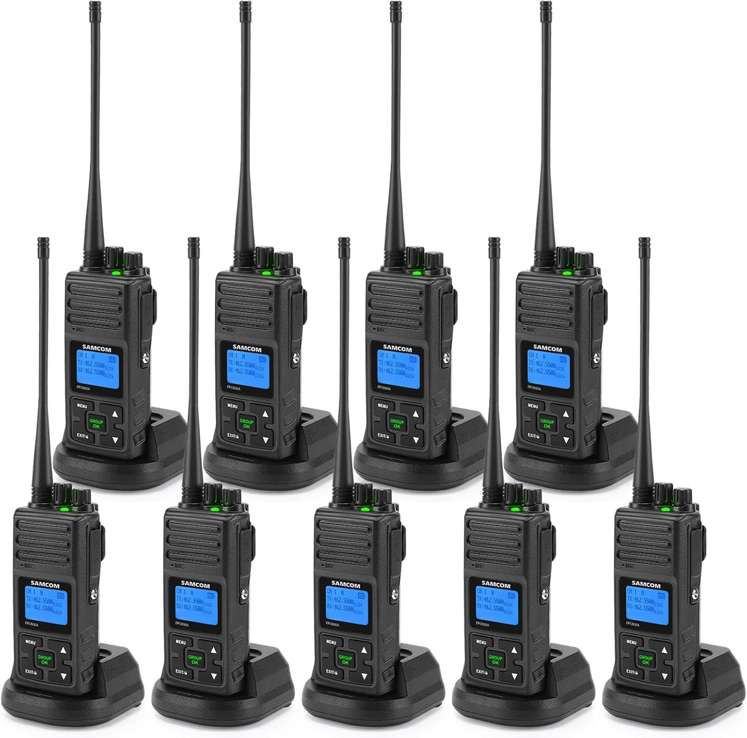 SAMCOM 5W High Power Two Way Radio 9 Packs