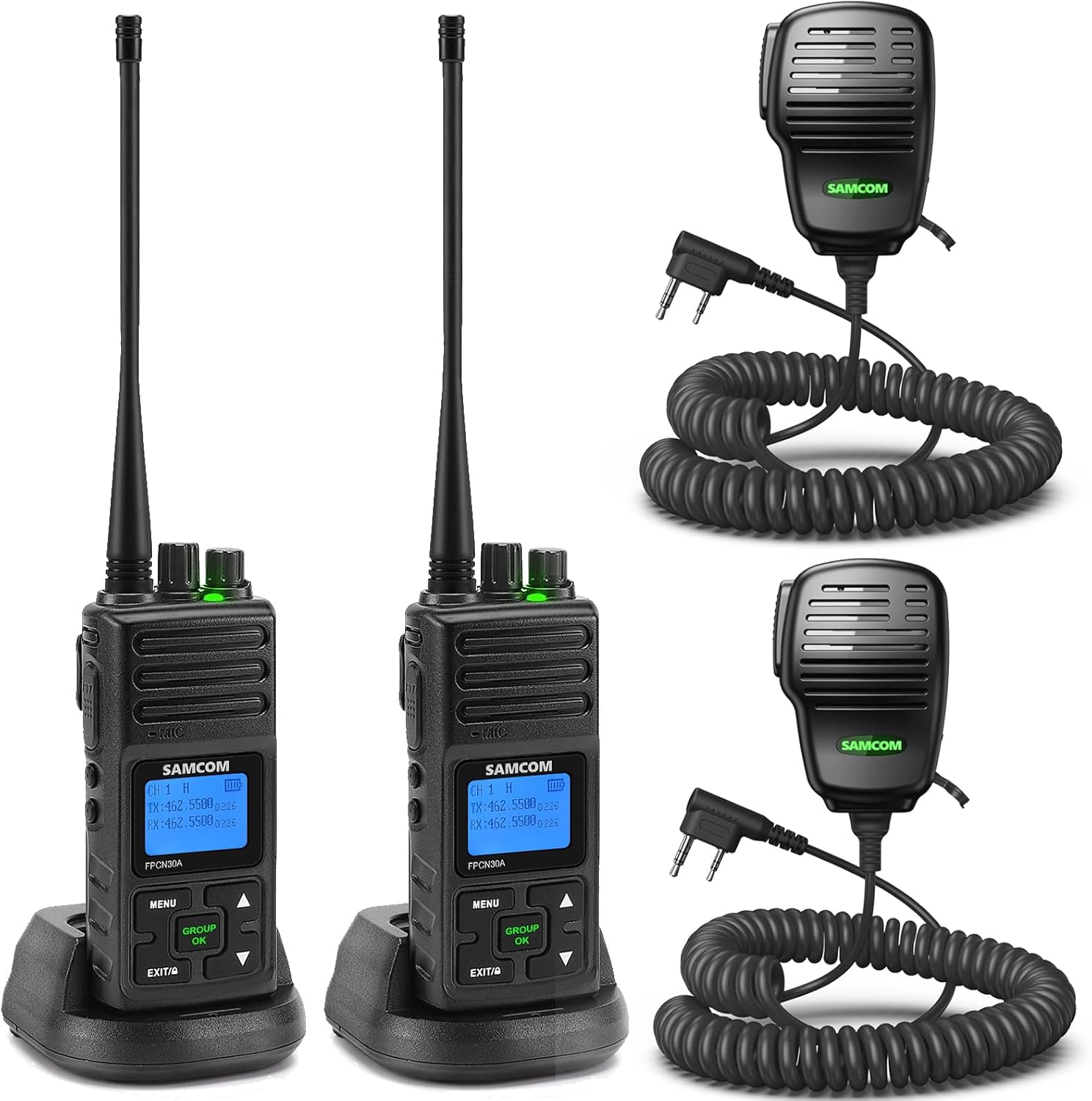 SAMCOM FPCN30A 5Watt Walkie Talkie Long Range Two Way Radio Rechargeable