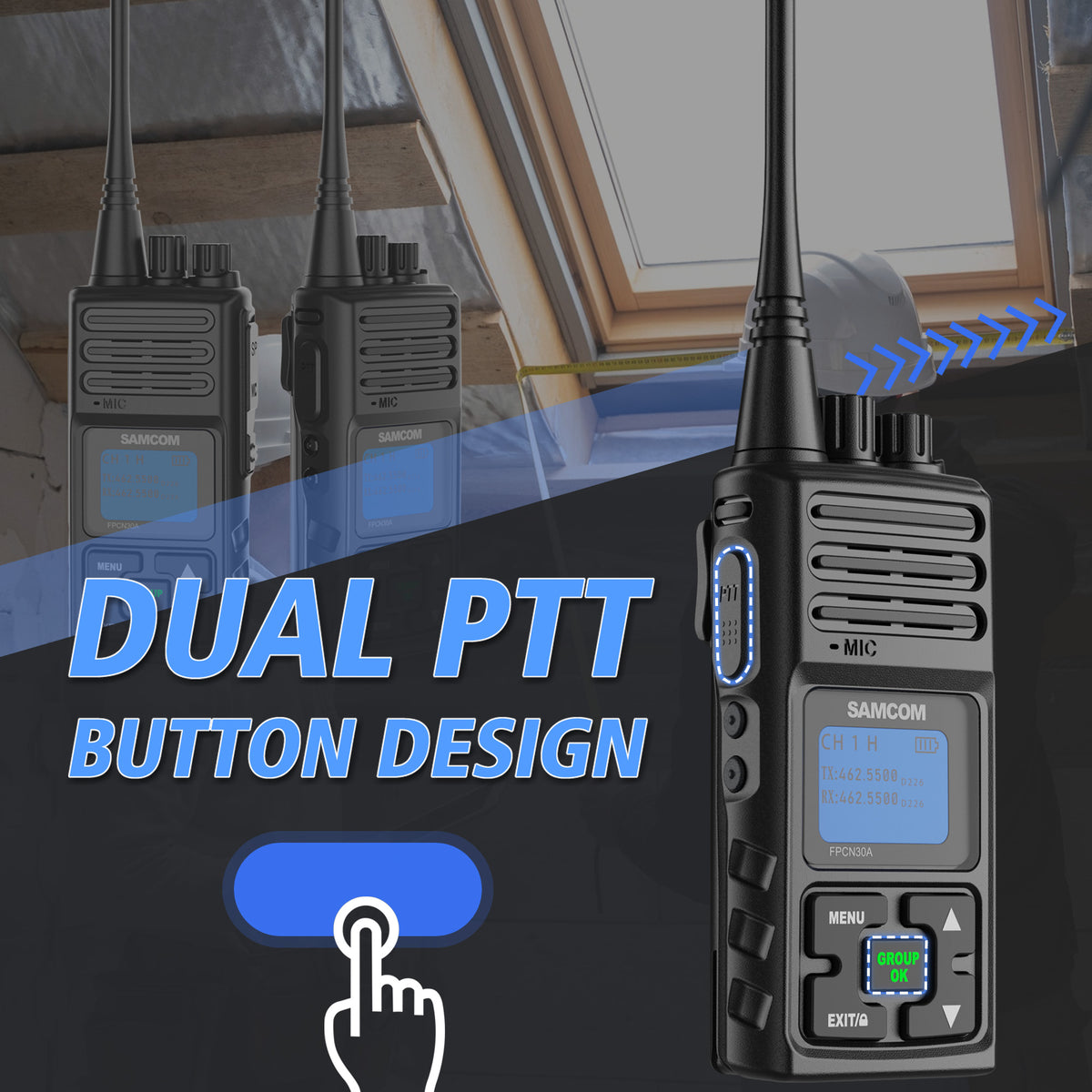 Samcom Sir SAMCOM FPCN30A Walkie Talkies 2 Packs