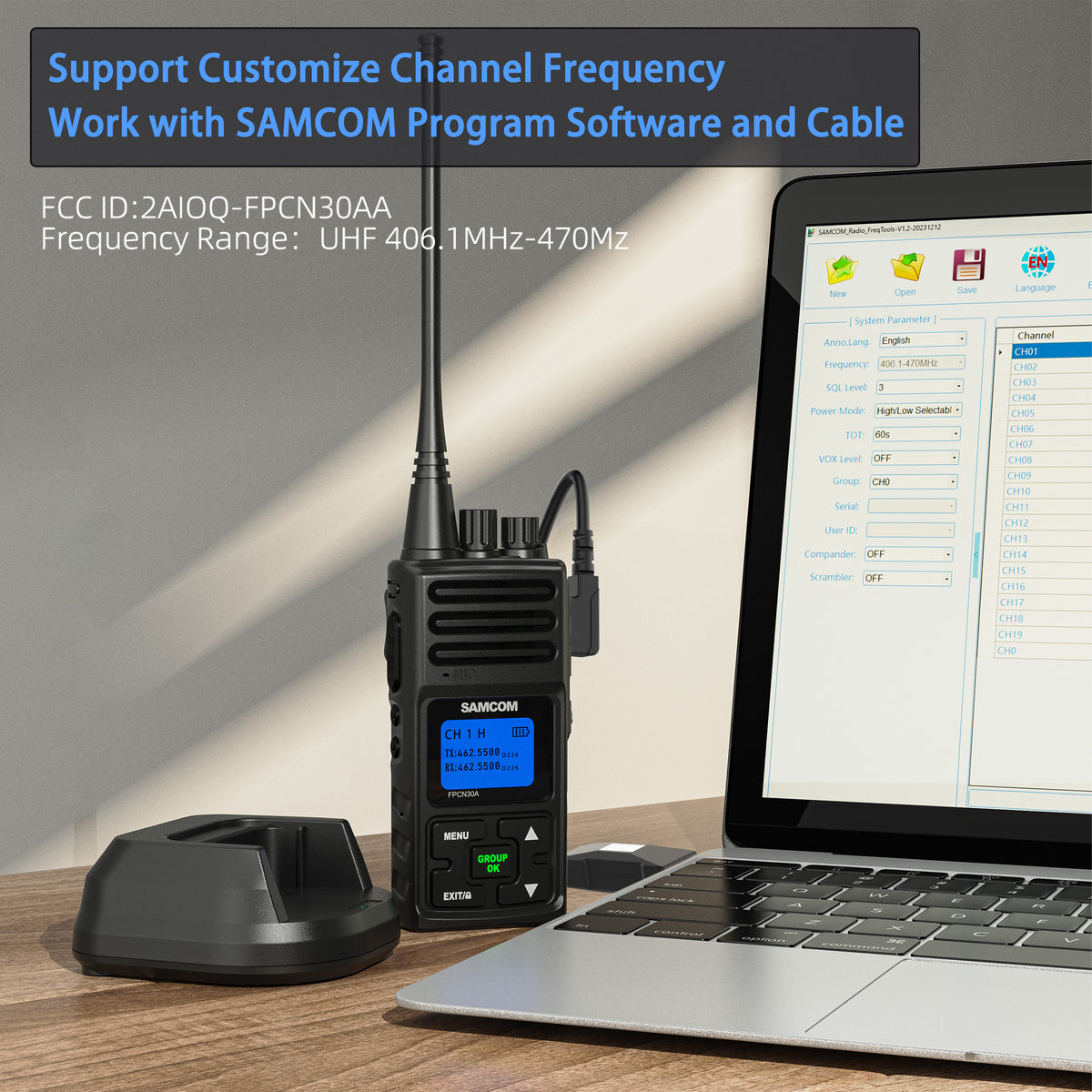 Read A Samcom Screen SAMCOM FPCN30A Walkie Talkies 2 Packs
