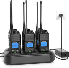 SAMCOM Two Way Radio Long Range Rechargeable, 5W 2 Way Radio with Multi-Unit Charger